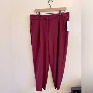 NWT Liz Claiborne Burgundy Passion Dress Pants - Size 14